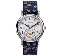 Timex Orologio da donna Weekender 31mm, Arachidi Blu Floreale, Weekender, 31 mm
