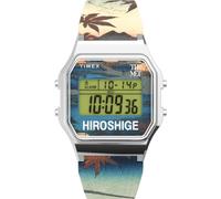 Timex Orologio Digitale al Quarzo Unisex-Adulto con Cinturino in Plastica TW2W25300