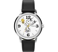 Timex Orologio Analogico al Quarzo Unisex-Adulto con Cinturino in Pelle TW2Y19900