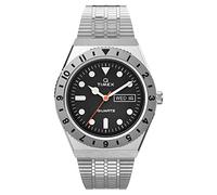 Timex Q Reissue Diver Argento Acciaio Inox Quadrante Nero Orologio TW2V00100