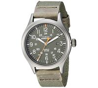 Timex Orologio da polso unisex Expedition Scout analogico al quarzo nylon, verde/titanio, Sport