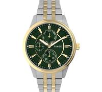 Timex Orologio da uomo Chicago 45mm - Bracciale bicolore quadrante verde cassa bicolore