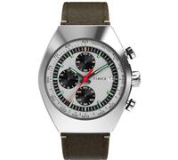 Timex Orologio da uomo con cronografo al quarzo e cinturino in pelle Legacy Tonneau Chrono