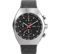 Timex Orologio da uomo con cronografo al quarzo e cinturino in pelle Legacy Tonneau Chrono