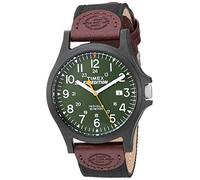Timex Orologio da uomo Expedition Acadia Full Size, Nero/Marrone/Verde Scuro, TWF3C8430