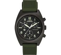 Timex Orologio da uomo Expedition Capstone Cronografo 41mm - Verde Due Pezzi Quadrante Verde Cassa Gunmetal
