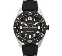 Timex Orologio da uomo Expedition Field Solar da 43 mm, cinturino nero, quadrante nero, cassa in acciaio IP TW4B30800