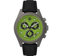 Timex Orologio da uomo Expedition North da 43 mm, cinturino in silicone nero in due pezzi, quadrante verde, cassa in titanio TW2V96400