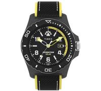 Timex Orologio da uomo Expedition North da 46 mm, cinturino nero ecologico in due pezzi a sgancio rapido quadrante nero, cassa nera TW2V66200