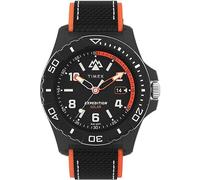 Timex Orologio da uomo Expedition North da 46 mm, cinturino nero ecologico in due pezzi a sgancio rapido quadrante nero cassa nera TW2V66100