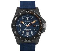 Timex Orologio da uomo Expedition North Freedive Ocean 46mm - Cinturino blu Quadrante Blu Cassa grigia
