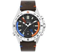Timex Orologio da uomo Expedition North Tide-Temp-Compass 43mm, Marrone/Nero/Acciaio inossidabile, misura unica, Bussola da 43 mm per spedizioni con marea settentrionale