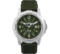 Timex Orologio da uomo Expedition Ridge 45mm, Verde/Argento/Verde