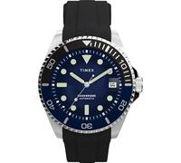 Timex Orologio da uomo Harborside Coast 40mm, Nero/Argento/Blu