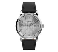 Timex Orologio da uomo Main Street 38 mm - cinturino nero quadrante argentato cassa argentata