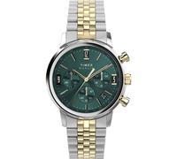Timex Orologio da uomo al quarzo con cronografo e cinturino in acciaio inox TW2W60000, Multicolore, Bracciale