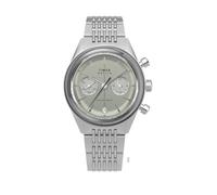Timex Orologio da uomo Marlin Jet cronografo 40 mm - cinturino color argento quadrante verde cassa argentata