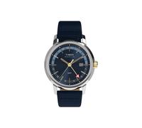 Timex Orologio da uomo Marlin® Quartz GMT 40mm con cinturino in pelle TW2Y47900