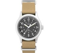 Timex Orologio da uomo Mk1 36 mm - cinturino marrone chiaro quadrante nero cassa in acciaio inossidabile