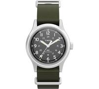 Timex Orologio da uomo Mk1 36mm - Cinturino verde quadrante nero cassa in acciaio inossidabile