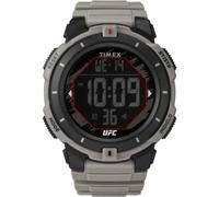 Timex Orologio da uomo UFC Rumble da 50 mm, cinturino marrone chiaro, quadrante digitale, cassa nera TW5M59700