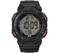Timex Orologio da uomo UFC Rumble da 50 mm, cinturino nero, quadrante digitale, cassa nera TW5M59600