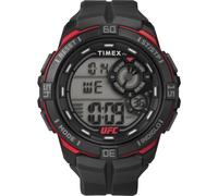 Timex Orologio da uomo UFC Rush da 52 mm, cinturino nero, quadrante digitale, cassa nera TW5M59100