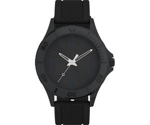 Timex Orologio da uomo UFC Street da 41 mm, cinturino in silicone rosso, quadrante argentato, cassa argentata TW2V58000