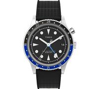 TIMEX Orologio analogico 'Waterbury Traditional' blu / nero / argento, Taglia One Size