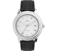 Timex Orologio da uomo Waterbury Metropolitan 41 mm - cinturino nero quadrante argentato cassa in acciaio inossidabile