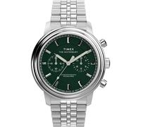 Timex Orologio da uomo Waterbury Metropolitan 41mm - Cinturino in acciaio inossidabile quadrante verde cassa in acciaio inossidabile