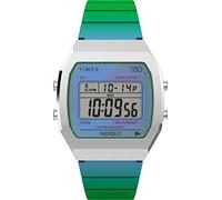 TIMEX Orologio digitale 'Timex Lab T80' blu fumo / verde erba / argento, Taglia One Size