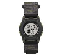 Timex Orologio digitale al quarzo unisex per bambini, con cinturino in tessuto, TW7C77500, Verde, Cinturino