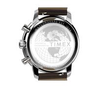 TIMEX Orologio digitale 'Waterbury Metropolitan' marrone / argento Uomo TIMEX One Size marrone / argento