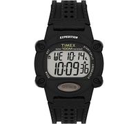Timex Orologio Expedition Digital CAT 39mm da uomo - Cassa nera con tessuto nero e cinturino in pelle TW4B20400