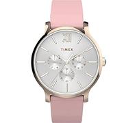 Timex Orologio Multi-quadrante al Quarzo Donna con Cinturino in Pelle TW2T74300