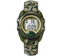 Timex Orologio per bambini da 34 mm - Cassa verde con quadrante digitale e cinturino in tessuto elastico verde T71912