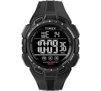 Timex Orologio sportivo da uomo, 43 mm, cinturino in resina nera, quadrante digitale, cassa nera TW5M61800
