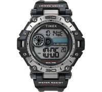 Timex Orologio sportivo da uomo, 52 mm, cinturino in resina nera, quadrante digitale, cassa nera TW5M63300