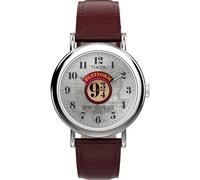 Timex Orologio unisex Harry Potter x Weekender Platform 9 3/4 37 mm - Rosso Due Pezzi a Sgancio Rapido Quadrante Argentato Cassa Argentata