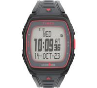 Timex Orologio unisex Ironman T300 da 42 mm, cinturino in silicone nero, quadrante digitale, cassa nera TW5M62600