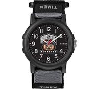 Timex Orologio unisex recluta collegiale 38mm - Ohio State Buckeyes con cinturino in tessuto nero, nero