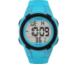 Timex Orologio unisex Sport da 40 mm, cinturino in poliuretano blu, quadrante digitale, cassa blu TW5M62900