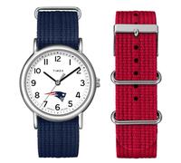 Timex - Orologio unisex Weekender, 38 mm, motivo: New England Patriots, Blu