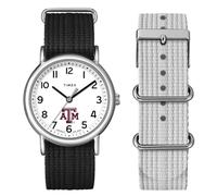 Timex Orologio unisex Weekender Box Set 38mm - Texas A&M Aggies, nero