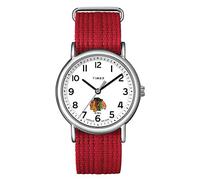 TIMEX Orologio unisex Weekender da 38 mm con cinturino slip thru monostrato, Chicago Blackhawks, Weekender 38 mm