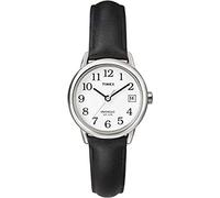 Timex T2H331 Orologio da donna con cinturino in pelle nera, con datario, al quarzo, da 25 mm