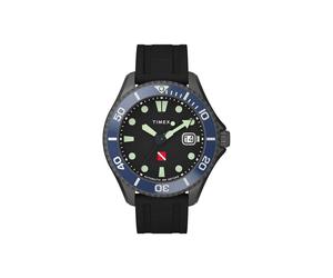 Timex Tiburn Automatico da Uomo Sintetico Gomma Cinturino Orologio TW2W21100