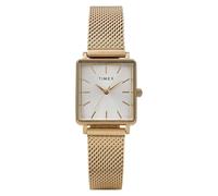 Timex Transcend TW2Y26100 - Orologio al quarzo da donna, 22 mm, con cinturino in acciaio inossidabile dorato a rete e quadrante argentato