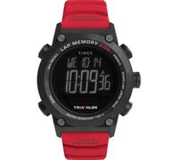 Timex Triathlon 200 Lap TW5M67000 - Orologio da uomo da 44 mm, cinturino in silicone nero con display digitale